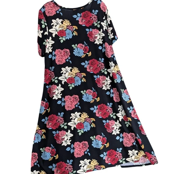 🌸 Bundle: LuLaRoe & Jaclyn Smith Floral Dresses - Size 3XL - Picture 5 of 7